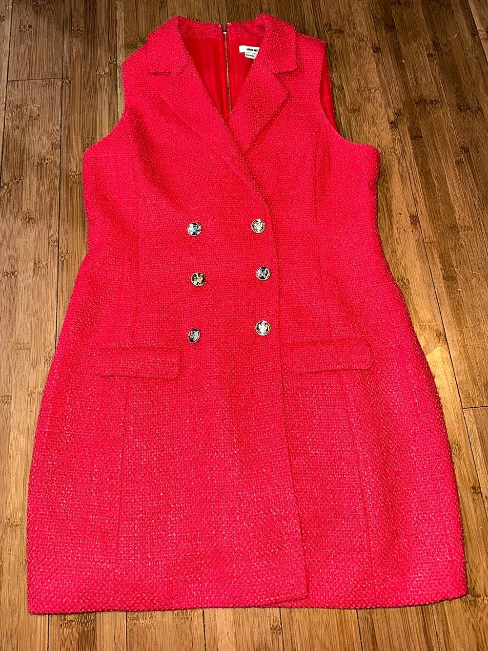 Jason Wu Pink Tweed Sleeveless Dress